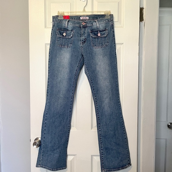 Old Skool Women's Light Blue Boot Cut Jeans - Picture 1 of 6